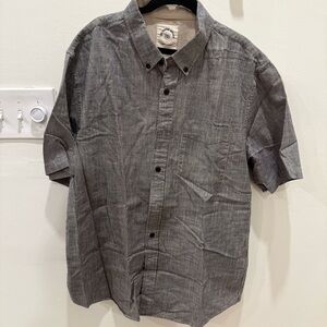 Classic Black and Gray Men's Button-Down Shirt